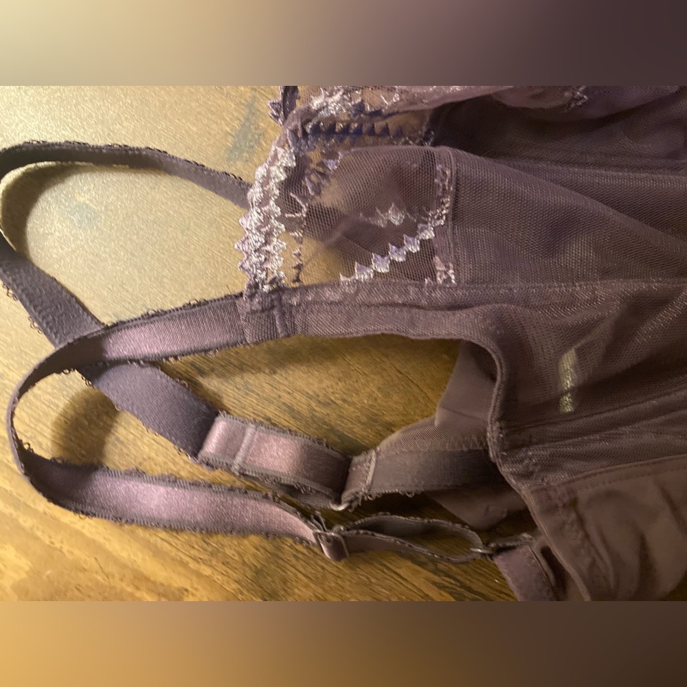 Wacoal Evocative Edge Purple Underwire Bra US 34G UK 34 F *like new* - Picture 8 of 12